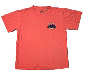 Blue 84 Creede Colorado Mountain Graphic Tee - Size S - Cotton, Coral/Peach